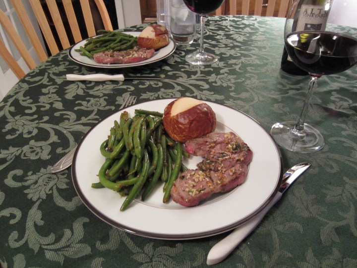 Pan Fried Lamb with Green Beans