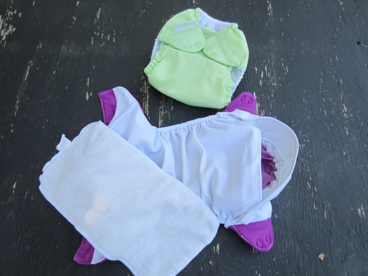 The Insert...that piece of white rectangular material, goes into the pocket of the diaper.
