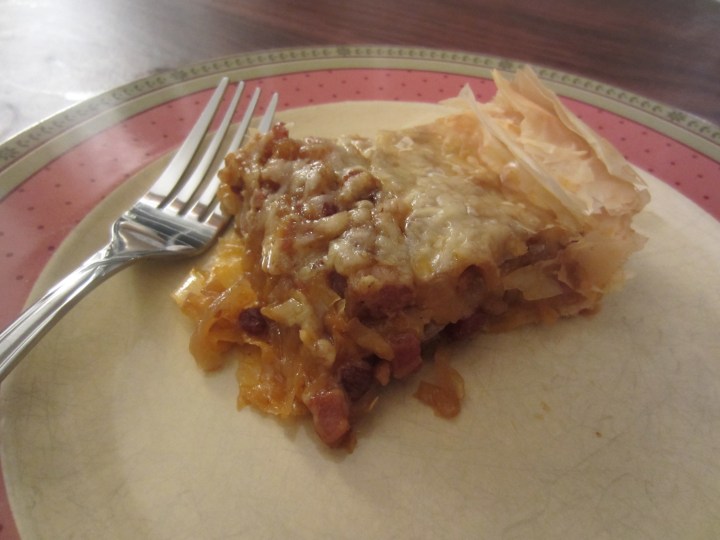 Apple Bacon Pie Piece