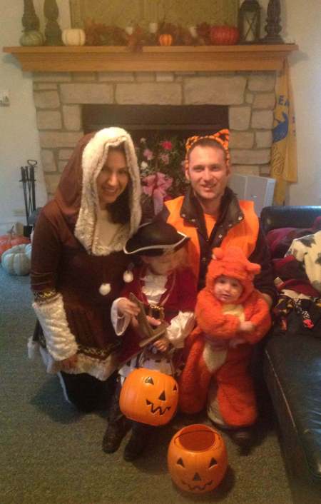 Getting ready to head out Trick or Treating, Halloween, 2015